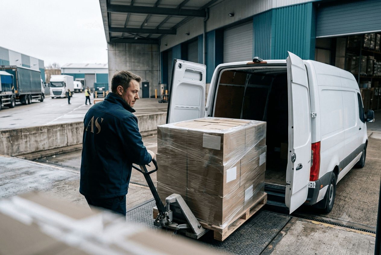 Arlington and Stone pallet ready for same day delivery